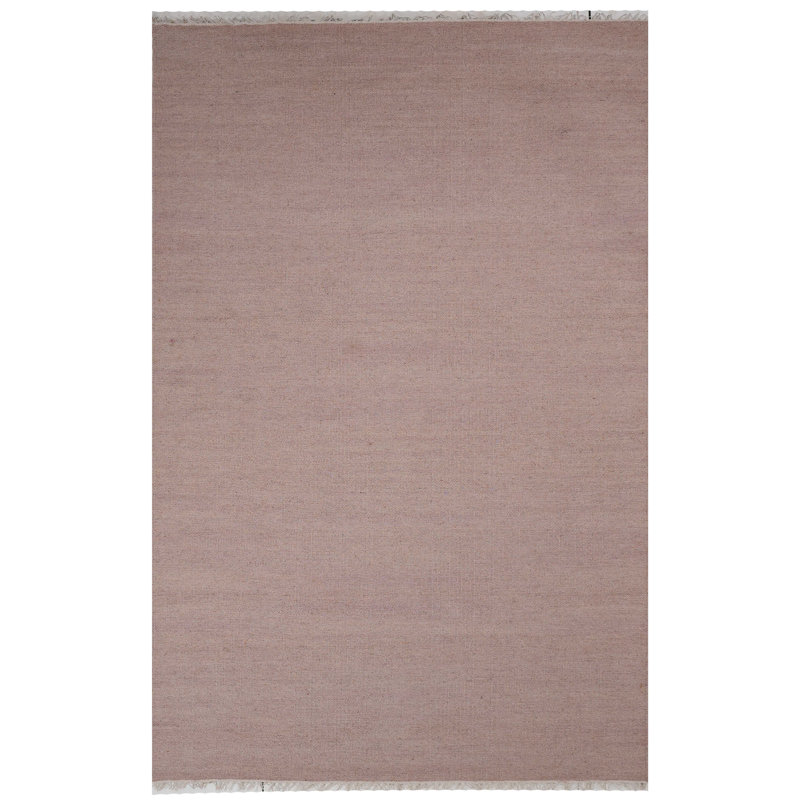 Alithea Hand Woven Flat Weave Kilim Wool Eco-Friendly Area Rugs - Rectangle, Cream Color, Plain Solid Design, Low Pile Handmade Area Rugs for Living Room, Bed Room