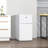 HomCom 3.2 Cubic Feet Portable Freestanding Mini Fridge with Freezer-99187429