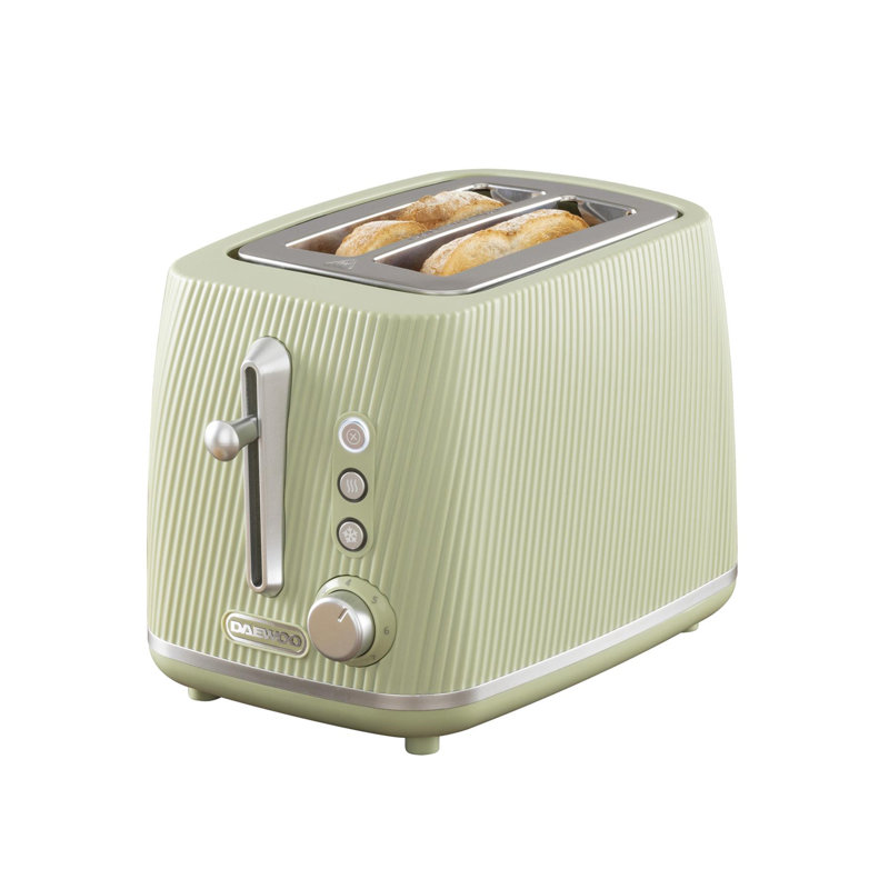 Daewoo Cascade 2-Slice Toaster, Sage, Green