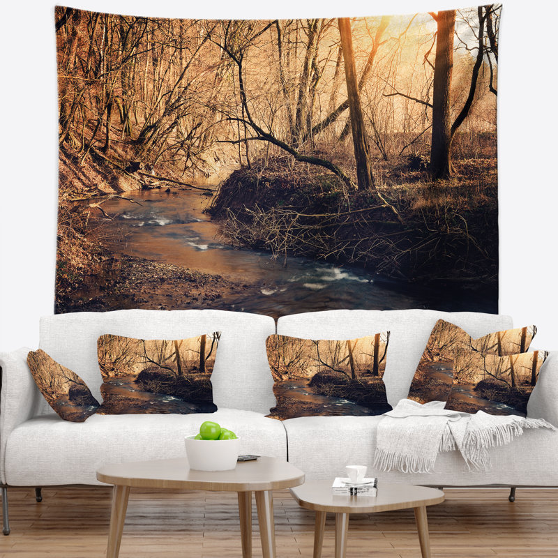 Tapisserie du parc national Forest Brown Creek, H 32 po x l 39 po