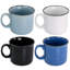 Mr. Coffee Mr. Colebrook Speckled Stoneware 18Oz 4 Piece Mug Set In Assorted Colours