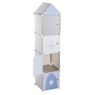 Alli 139cm H X 34cm W Plastic / Acrylic Buildings & Architecture Kids Cube