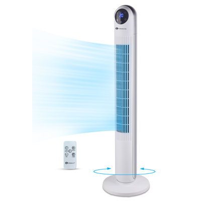 PureMate 43 inch Tower Fan with Oscillation, Portable Cooling Tower Fan with Timer
