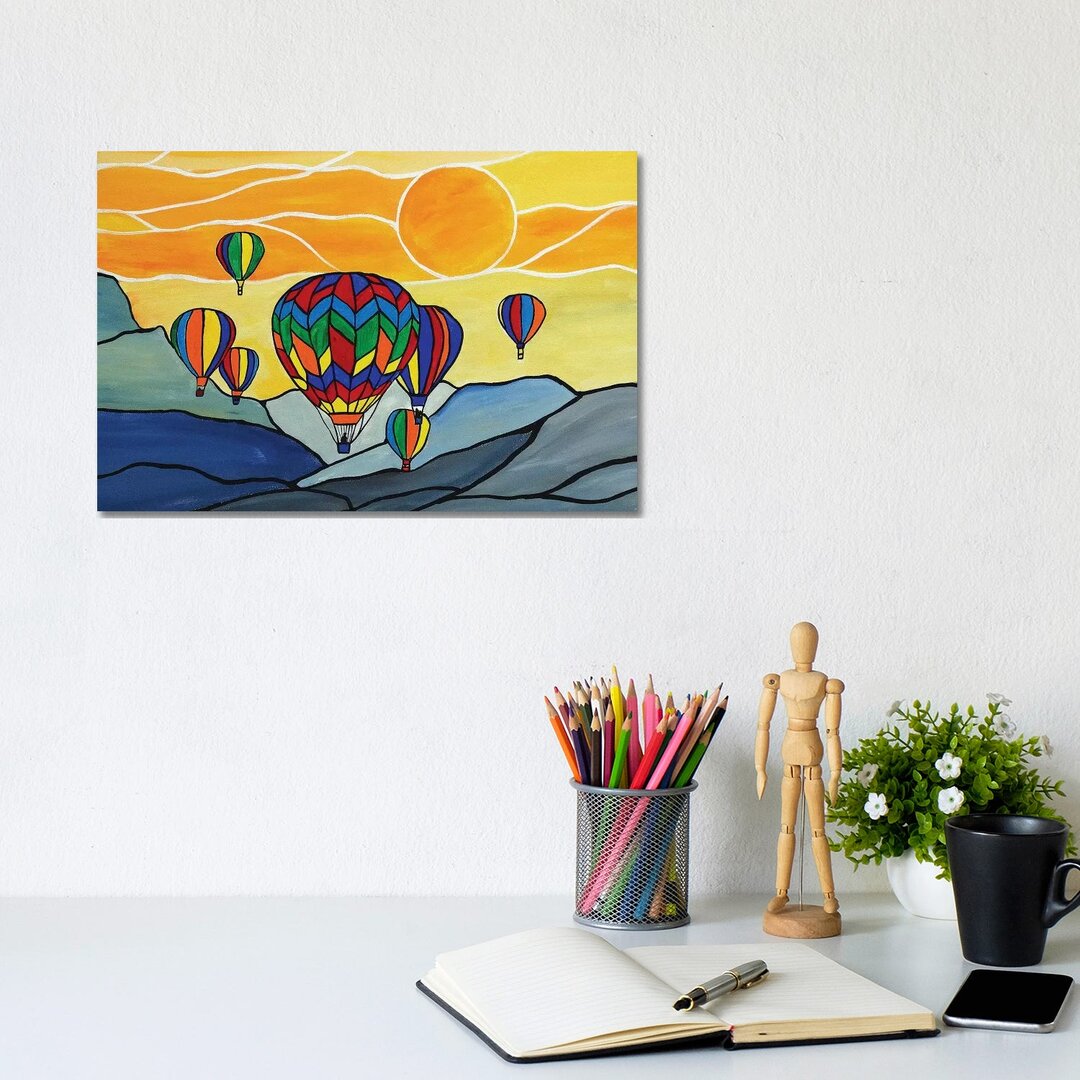 Heißluftballons von Rachel Olynuk - Galerie-verpackte Leinwand Giclée