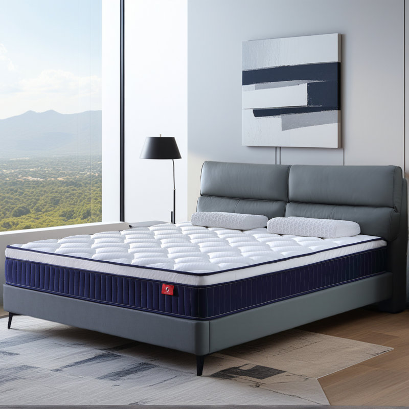 Mattress, 10 Inch Medium Mattress With Pocketed Coil, Cool Memory Foam And Breathable Euro Cover, Motion Isolation, Pressure Relief, Certipur-US Certified
