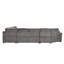 Grand canapé modulaire surdimensionné en U rembourré de 149 po Modern Modern, méridienne extra large