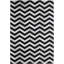 Area Cowhide Chevron Area Rug in Black/Cream-1582748718