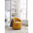 Swivel Accent Armchair Barrel Chair With Powder Coating Metal Ring-1135975716