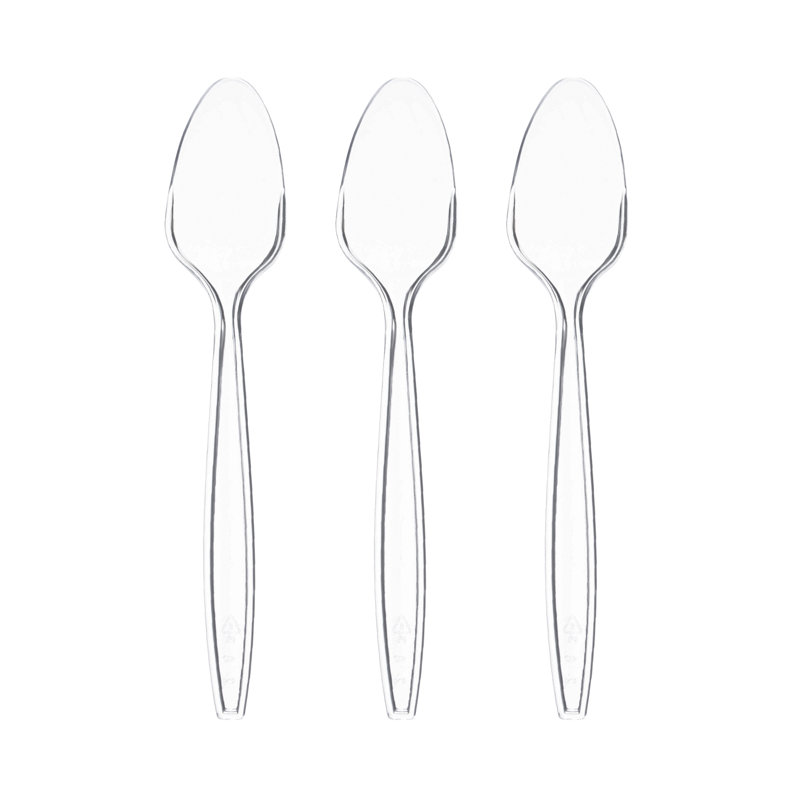 Clear Plastic Disposable Spoons
