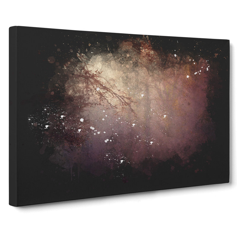 Sunlight Forest Vol.1 Paint Splash - Wrapped Canvas Print, 35cm H x 50cm W x 3cm D