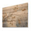 Minimalisme Vineyard Dreamscape I - art mural panneau de bois de vigne sur bois de pin naturel-822016819