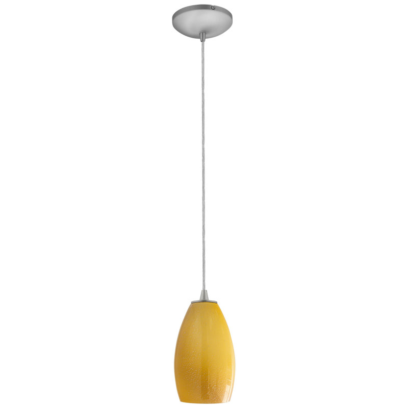 Carballo 1 - Light Single Pendant, Brushed Steel, Maya