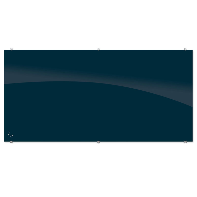 Tableau effaçable mural en verre Visionary, H 47,24 po x L 94,49 po, Marine