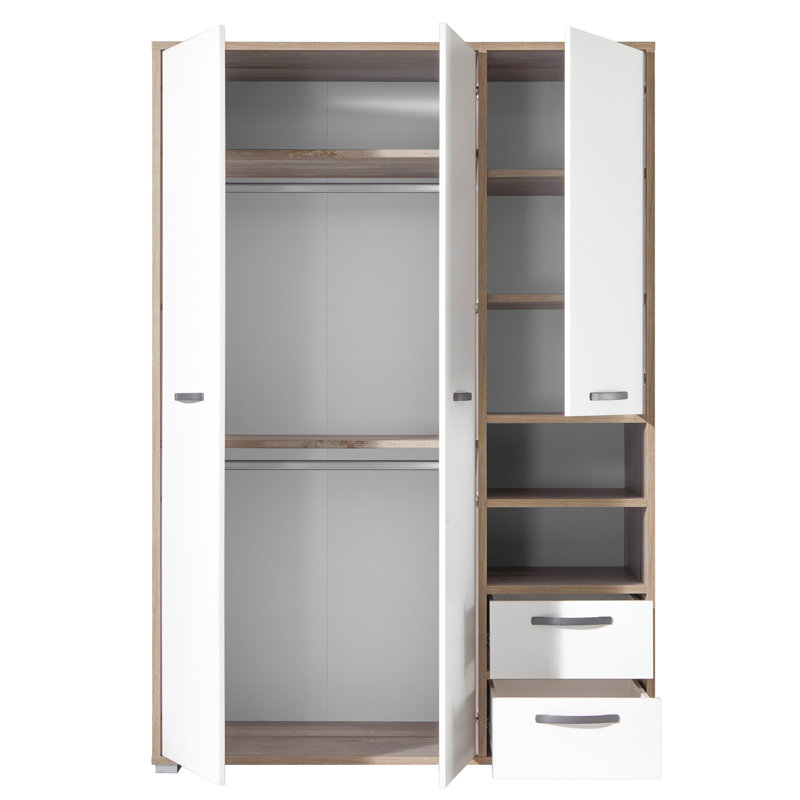 Smith 3 Door Wood Wardrobe