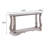 Sofa Table, Antique Silver & Clear Glass