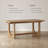 Mid-Century Modern Solid Wood Dining Table For 6