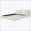  Lit plateforme tapissier avec tête de lit amovible, tissu bouclé doux, design moderne et confortable-1305823332