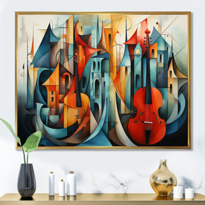 «Cubism Music Forms III - Cubism», reproduction d'art mural