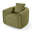 Fauteuil demi-tonneau pivotant en velours 30,5 po Deria-1752166088