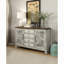 Buffet 4 tiroirs Funchess en blanc antique