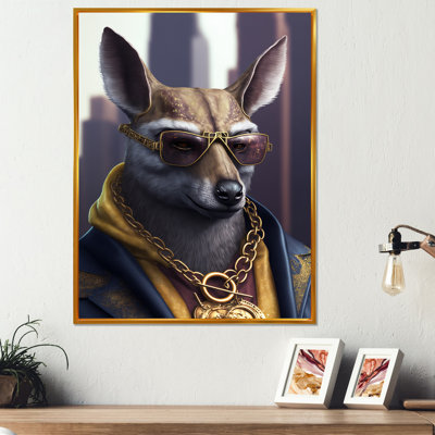«Kangaroo Gangster in NYC», impression sur toile