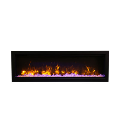 Symmetry 34" Bespoke Electric Fireplace, wifi enabled, 3 speed, bluetooth speaker, mobile app, 5,000btu