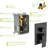 Dual Shower Head - 12 Inch Square, Matte Black, 360 Adjustability Square Black With Function