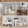 2 Pcs Stackable Cubby Storage Organizers,White Nightstand With 4 Drawers