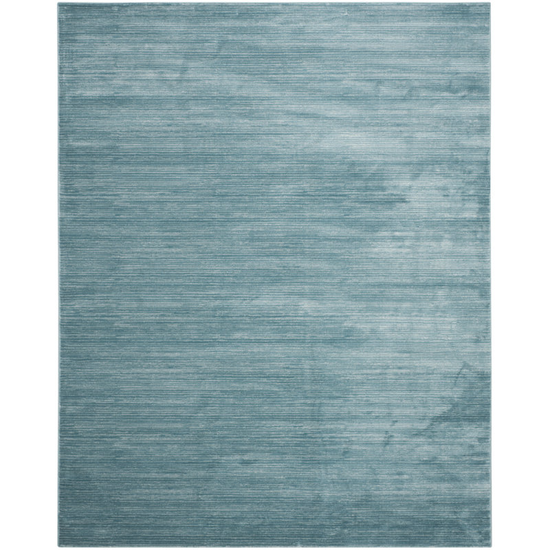 Mcevoy Aqua Area Rug, Rectangle 8' x 10'