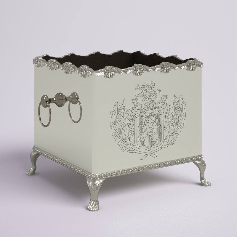 Cammy Brass Elevated Planter