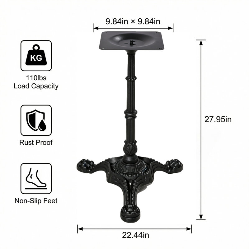 Furniture Table Legs 27.95”Height Rustic Decory Table Legs,Heavy Duty Cross Support Metal Desk Legs,Table Base,Industrial Modern, Diy Iron Coffee Table Legs