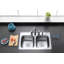 Kingston Brass Studio 33-Inch Stainless Steel Self-Rimming 4-Hole Double Bowl Drop-In Kitchen Sink