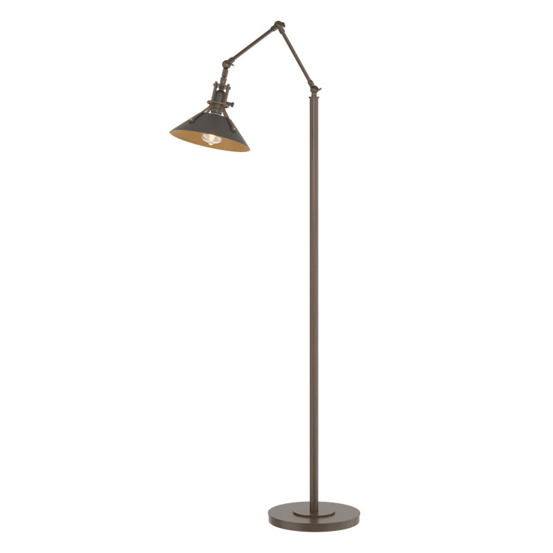 Henry 60.8" Task Floor Lamp, Dark Smoke, Bronze