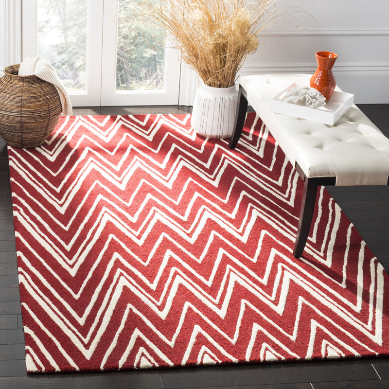 Tapis en laine touffeté à la main Sanyla, Rectangle 8 pi x 10 pi