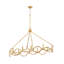 Leona eight-light oval chandelier
