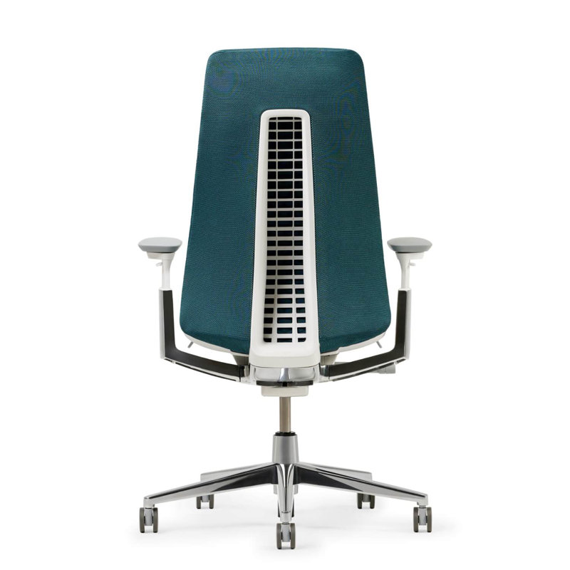 Haworth Fern Digital Knit Task Chair, Dark Lagoon, No