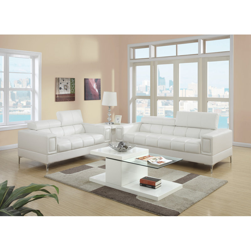 Shererd 83'' Faux Leather Sofa