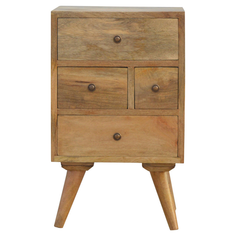 36cm W Solid Wood Bedside Table