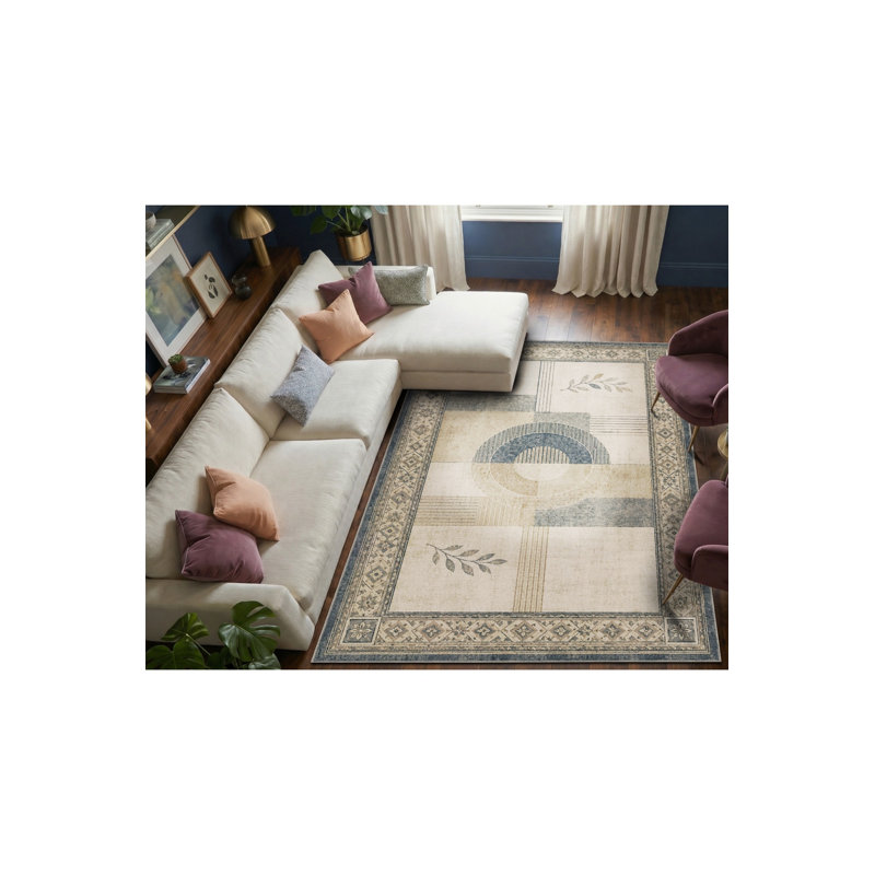 Tapis tissé à la crème Mosso, 2'6" x 4'11"