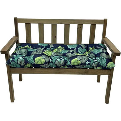Waterproof Outdoor Swing Chair Cushion, Navy Green, Thick Plush Patio & Garden Seat Pad, Weather-Resistant Fabric, Comfort Series 20
