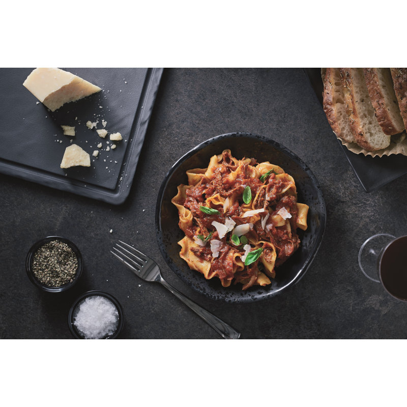 Mineral Melamine Side Plate, Noir