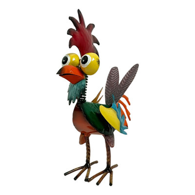 Garden Colorful Rooster Decorative Ornament