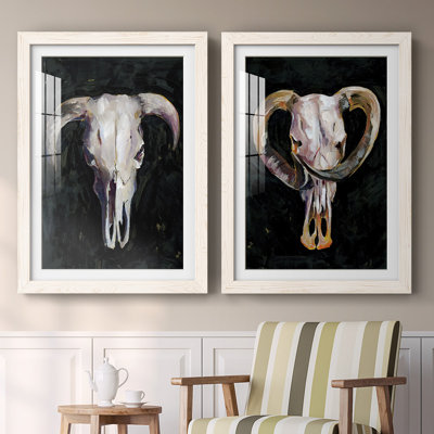 Impression encadrée Horned Skull I-Premium - prêt à être accroché
