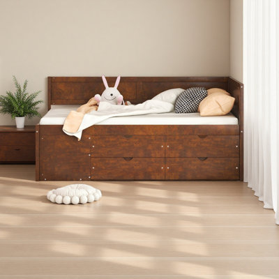 Daybed With Drawers And Shelves