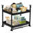 Double Adjustable Height and Width Pull-out Cabinet with Tray