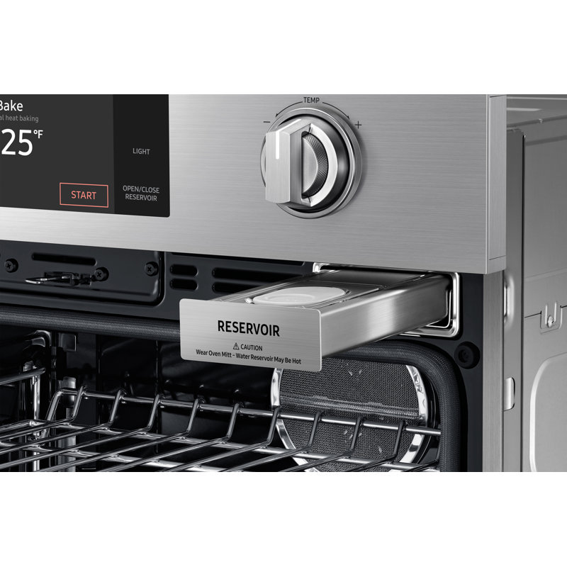 30" Single Wall Oven Steam, Silver