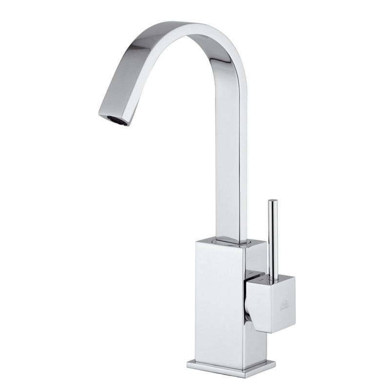 Level Single Hole Bathroom Faucet, Polished Chrome