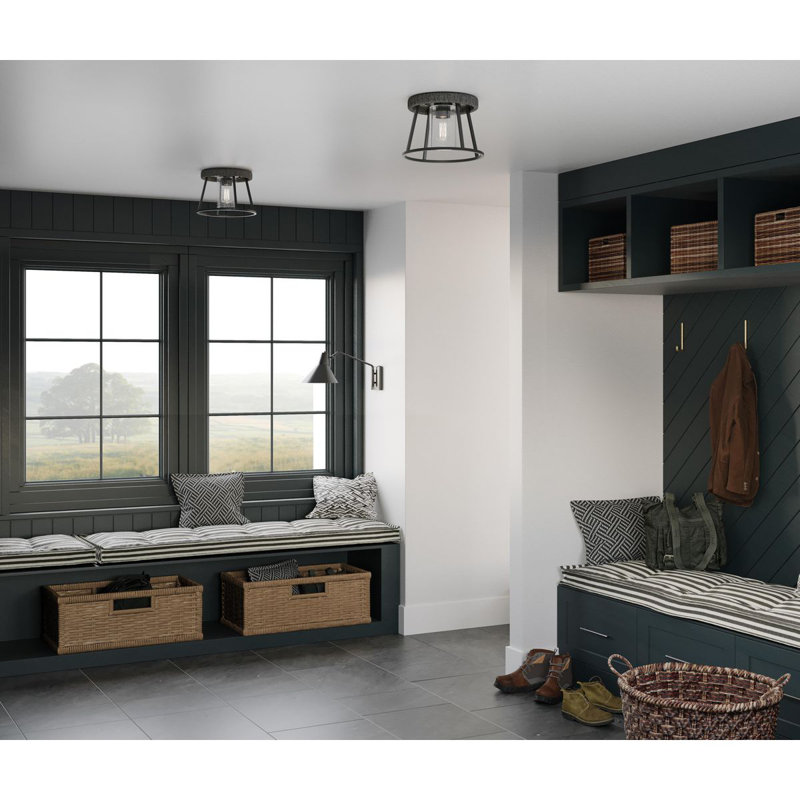 Wanship Glass Flush Mount