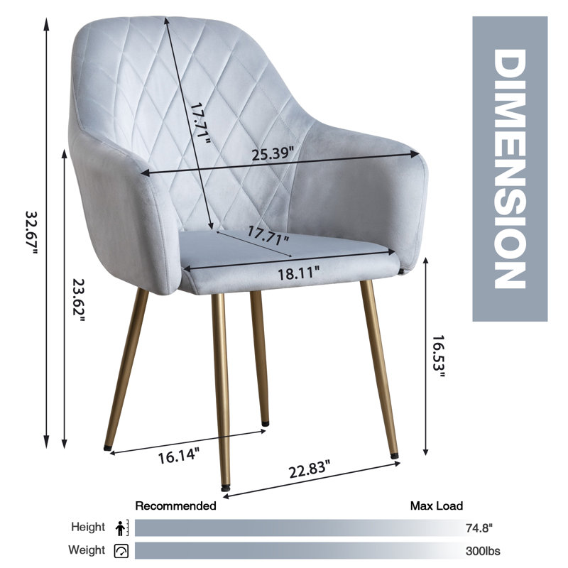 Chaise de travail en velours Rumena, Vert clair