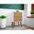 18" Nightstand in Natural and White (2-Drawer)-864378275